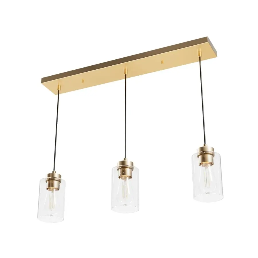 Hartland Three Light Pendant in Brushed Nickel - Image 21