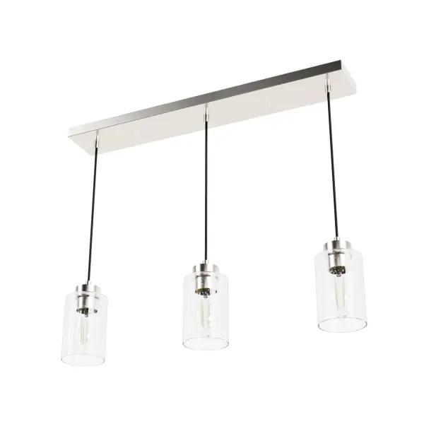 Hartland Three Light Pendant in Brushed Nickel - Image 22