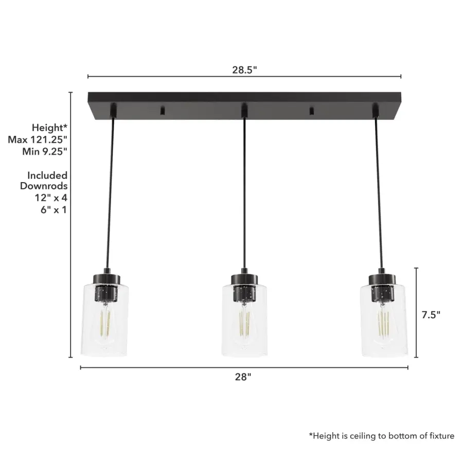 Hartland Three Light Pendant in Brushed Nickel - Image 10