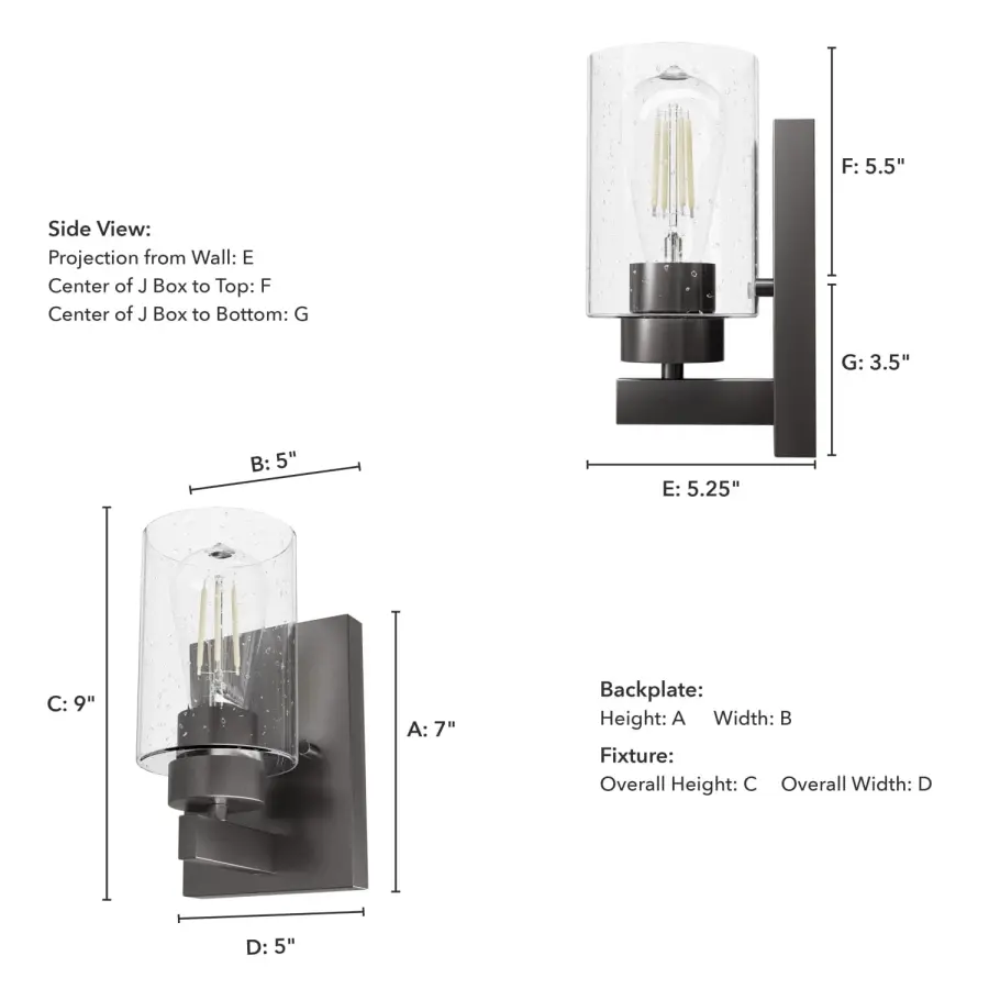 Hartland One Light Wall Sconce in Noble Bronze - Image 7