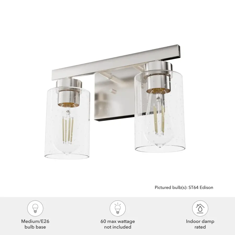 Hartland Two Light Bathroom Vanity in Noble Bronze - Image 5