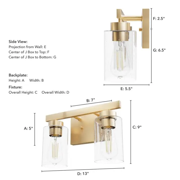 Hartland Two Light Bathroom Vanity in Noble Bronze - Image 7