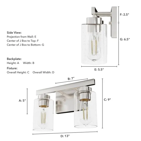 Hartland Two Light Bathroom Vanity in Noble Bronze - Image 8