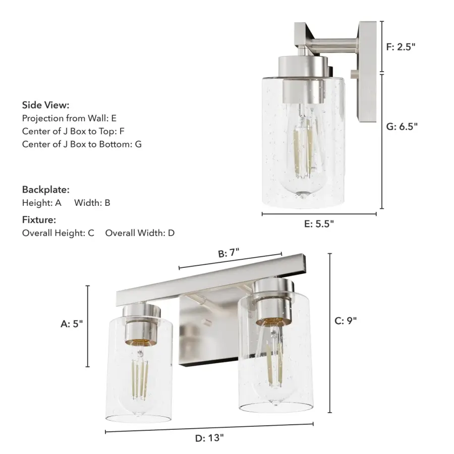 Hartland Two Light Bathroom Vanity in Noble Bronze - Image 8