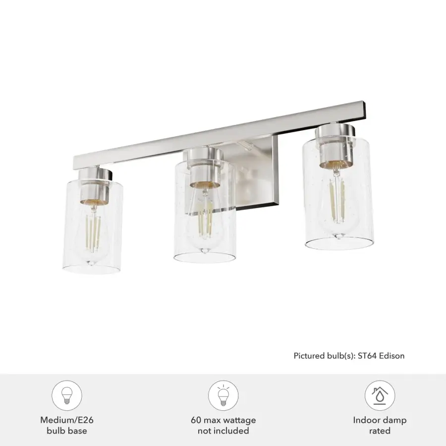 Hartland Three Light Bathroom Vanity in Noble Bronze - Image 4