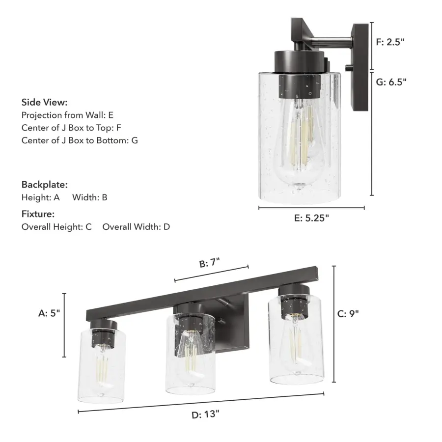 Hartland Three Light Bathroom Vanity in Noble Bronze - Image 8