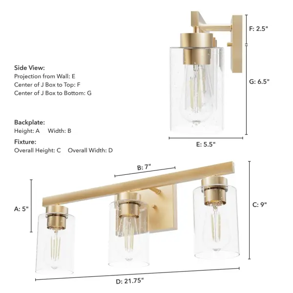 Hartland Three Light Bathroom Vanity in Noble Bronze - Image 9