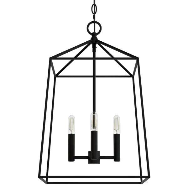 Fair Oaks Four Light Pendant in Matte Black - Image 13