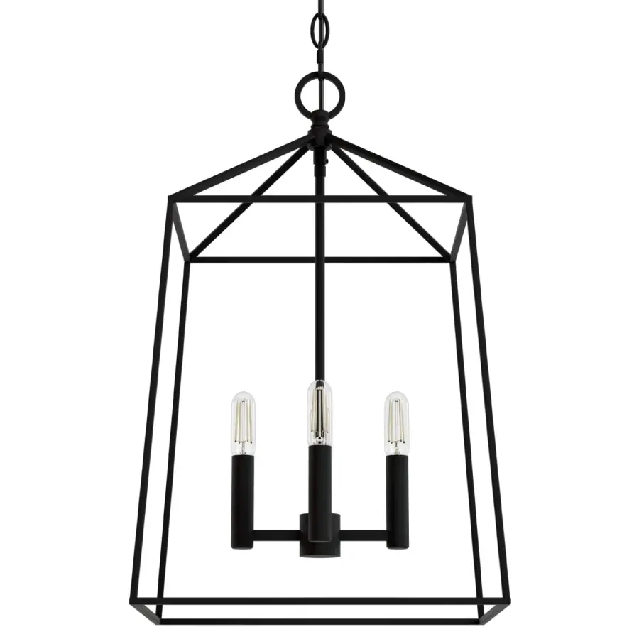Fair Oaks Four Light Pendant in Matte Black - Image 13