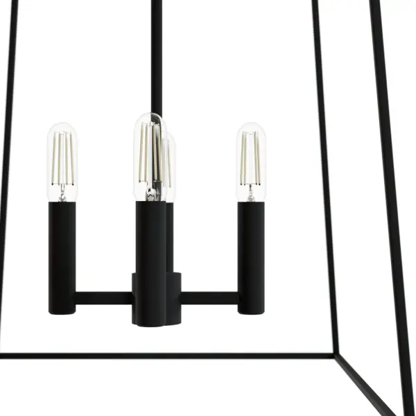 Fair Oaks Four Light Pendant in Matte Black - Image 15