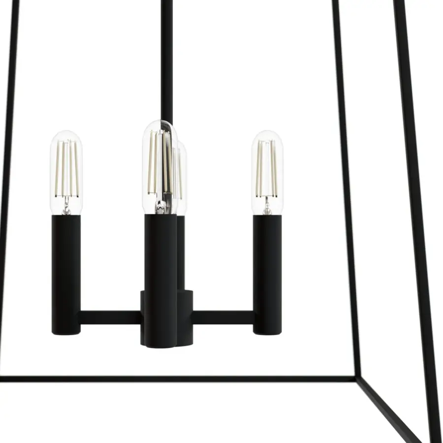 Fair Oaks Four Light Pendant in Matte Black - Image 15