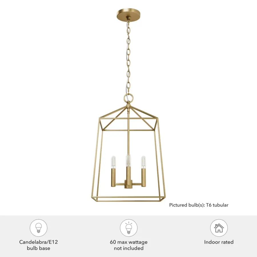 Fair Oaks Four Light Pendant in Matte Black - Image 5