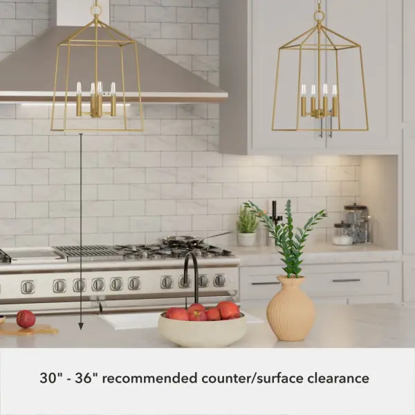 Fair Oaks Four Light Pendant in Matte Black - Image 9