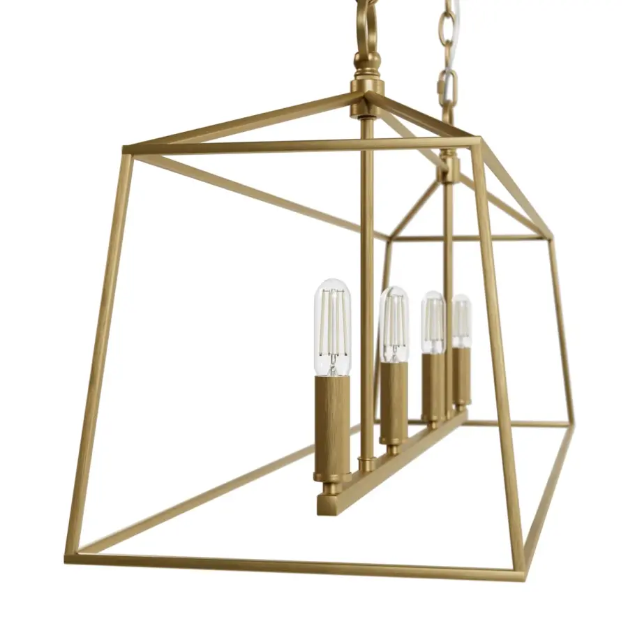 Fair Oaks Four Light Linear Chandelier in Matte Black - Image 18