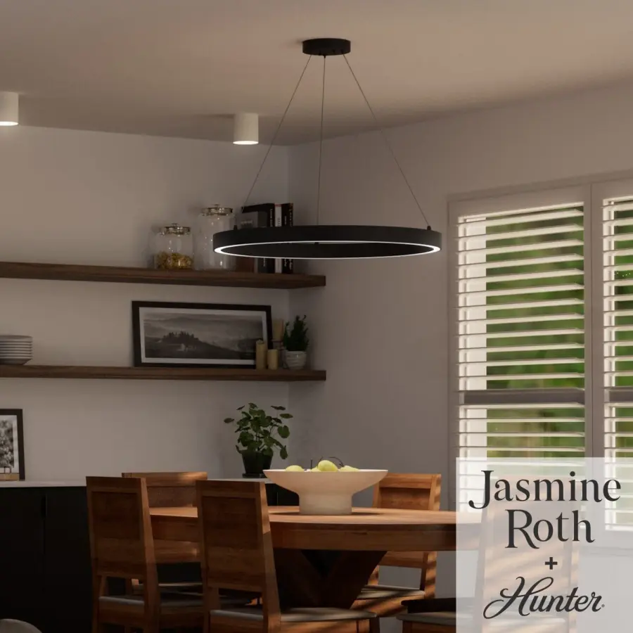 Canoga LED Chandelier in Matte Black - Image 4
