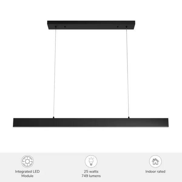 Canoga LED Chandelier in Matte Black - Image 5