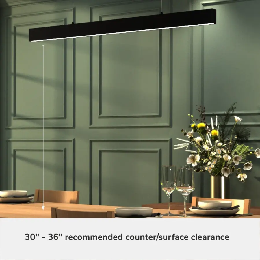 Canoga LED Chandelier in Matte Black - Image 9