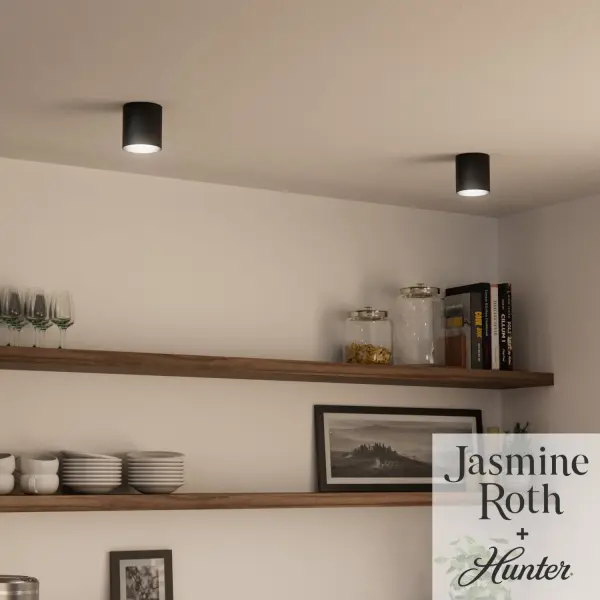 Canoga LED Flush Mount in Matte Black - Image 4
