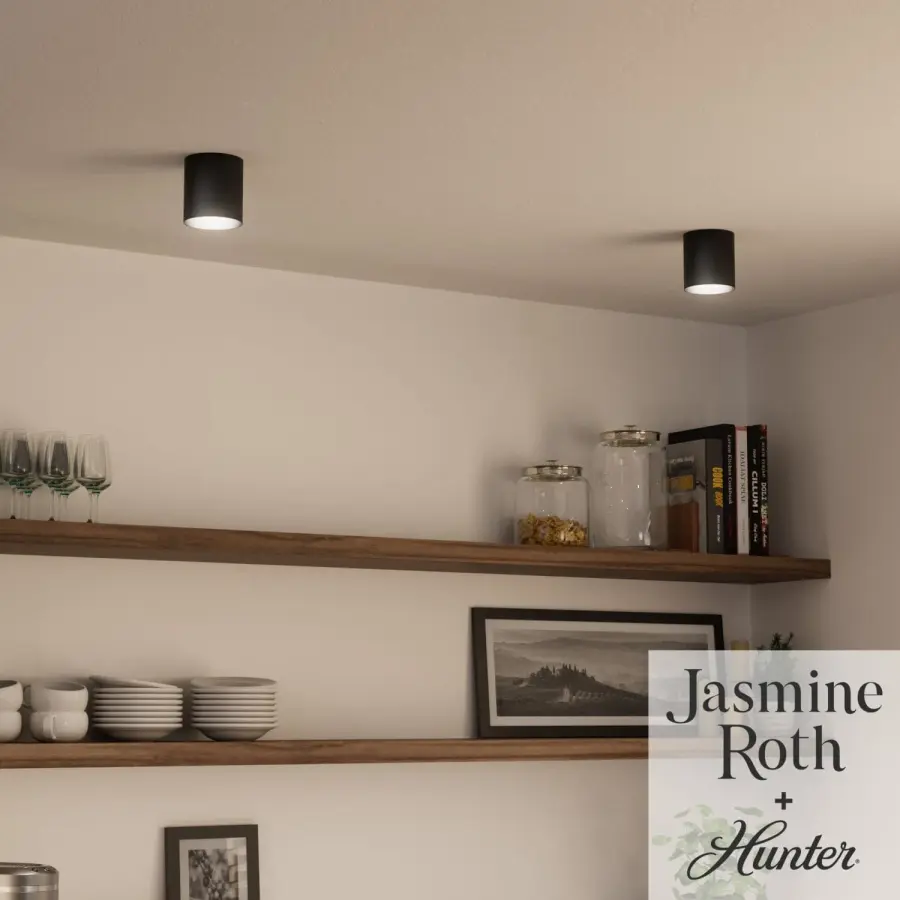Canoga LED Flush Mount in Matte Black - Image 4