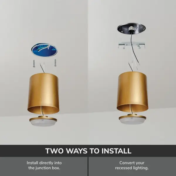 Canoga LED Flush Mount in Matte Black - Image 9