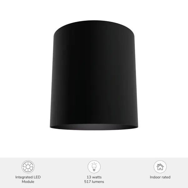Canoga LED Flush Mount in Matte Black - Image 10