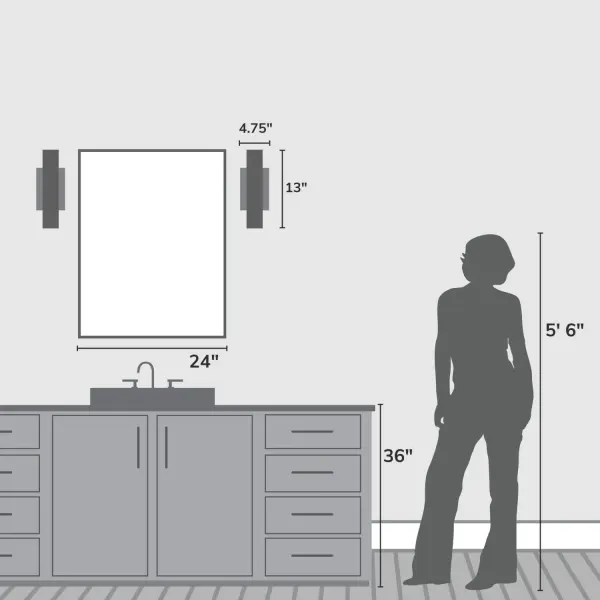 Canoga LED Wall Sconce in Matte Black - Image 12