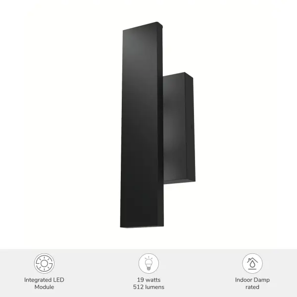 Canoga LED Wall Sconce in Matte Black - Image 8