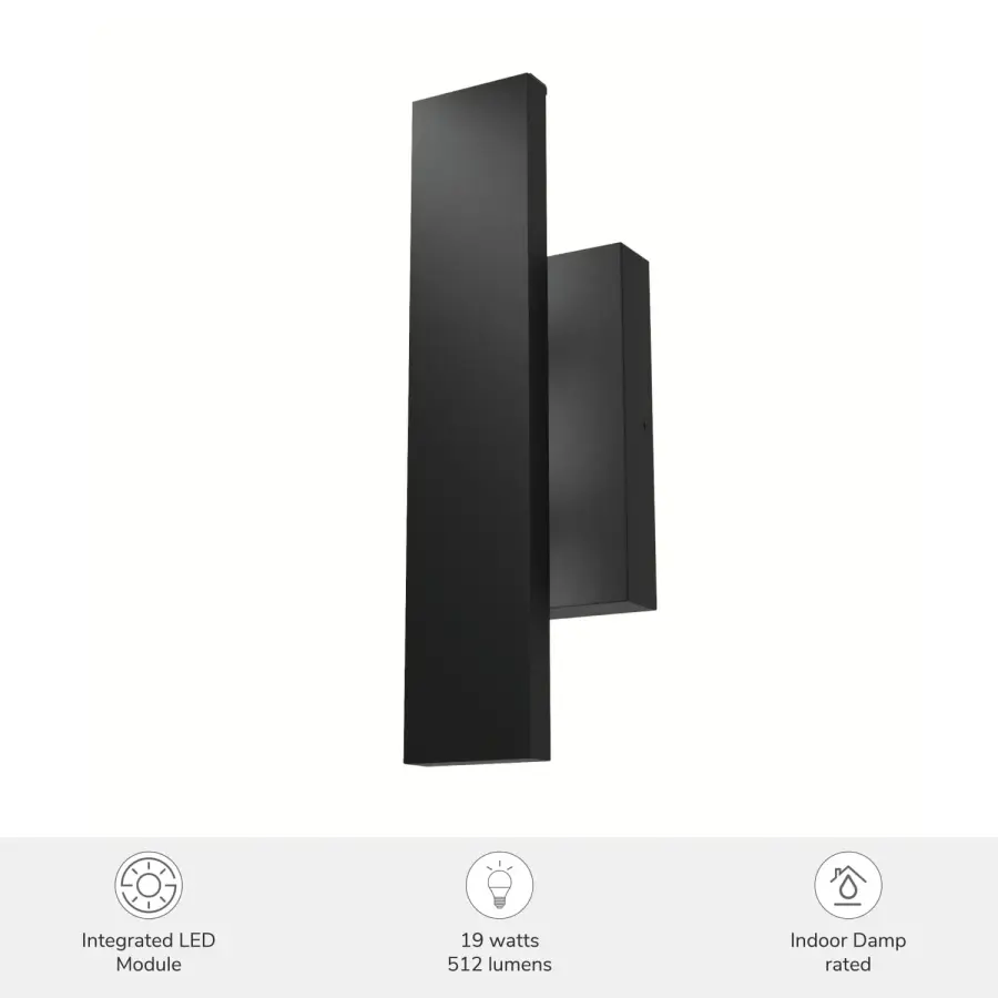 Canoga LED Wall Sconce in Matte Black - Image 8