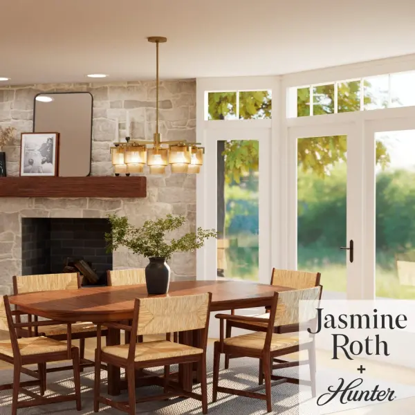 Ontario Five Light Chandelier in Matte Black - Image 5