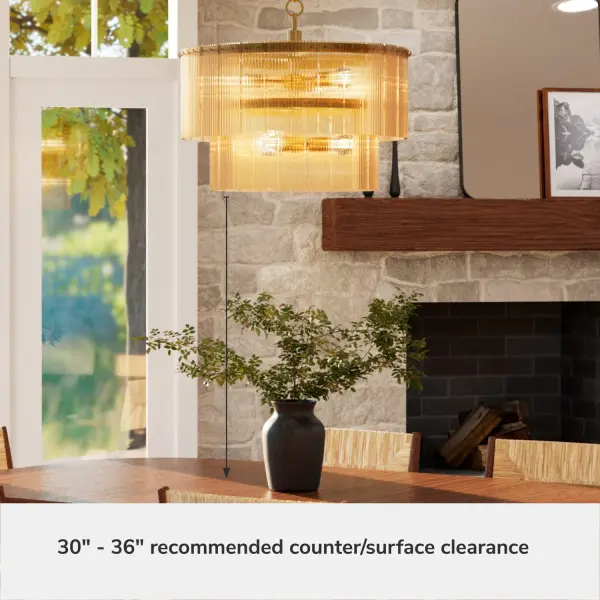 Ontario Six Light Chandelier in Matte Black - Image 14