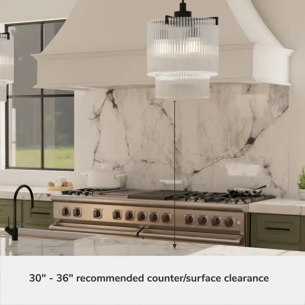 Ontario Three Light Pendant in Matte Black - Image 15