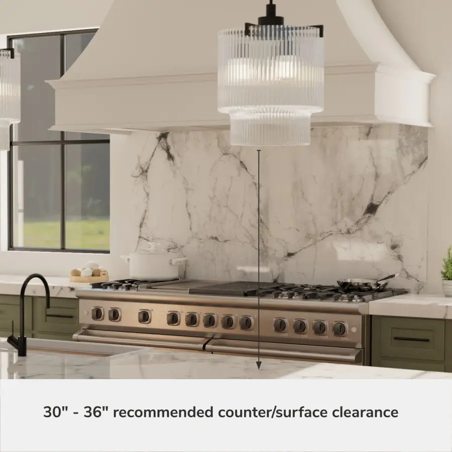 Ontario Three Light Pendant in Matte Black - Image 15