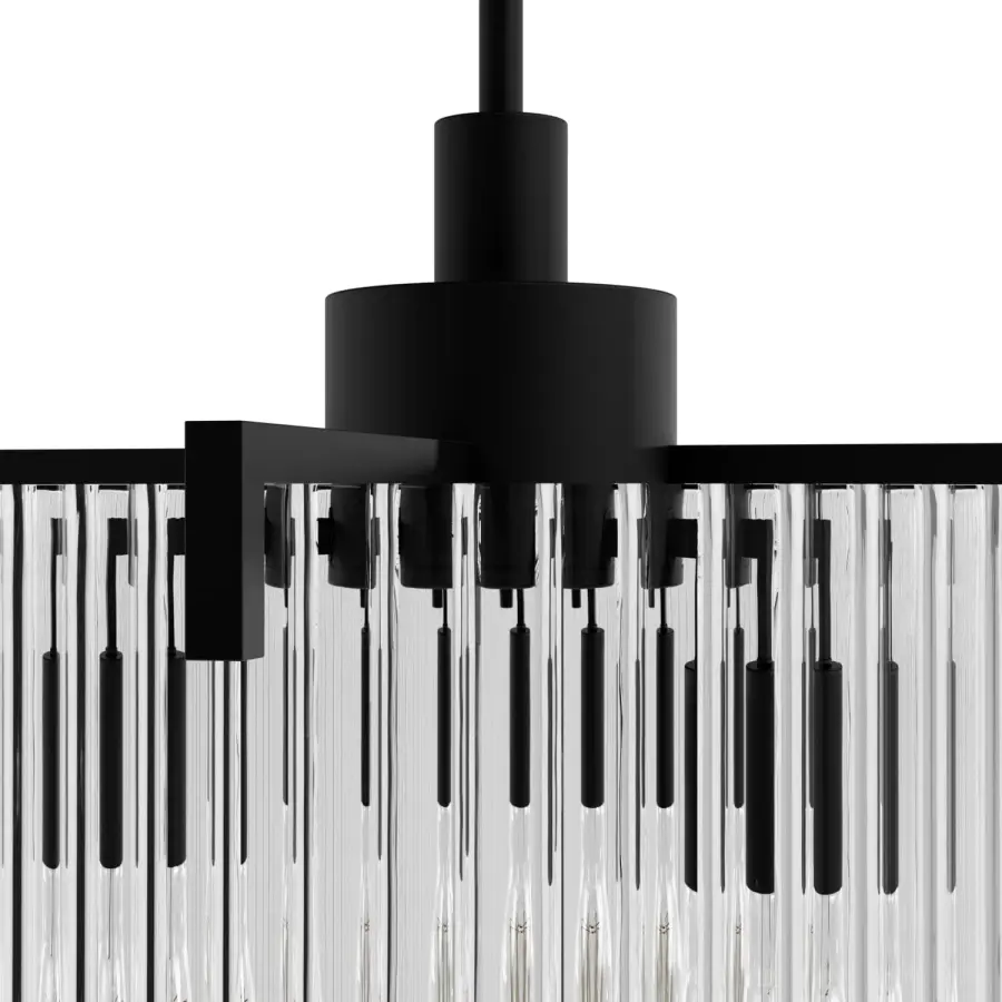 Ontario Three Light Pendant in Matte Black - Image 19