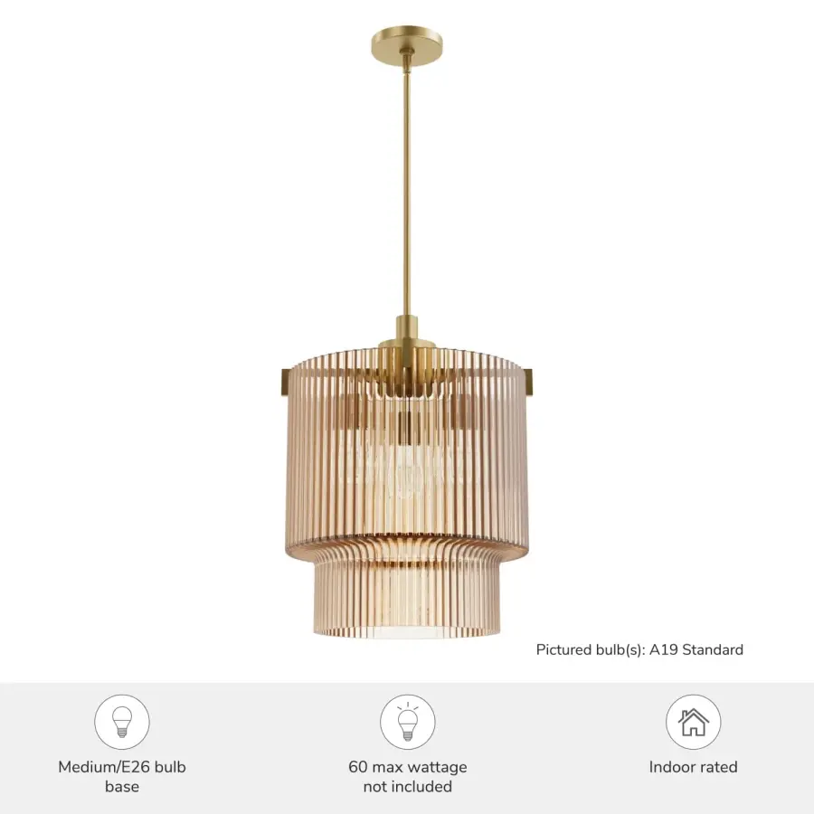 Ontario Three Light Pendant in Matte Black - Image 7