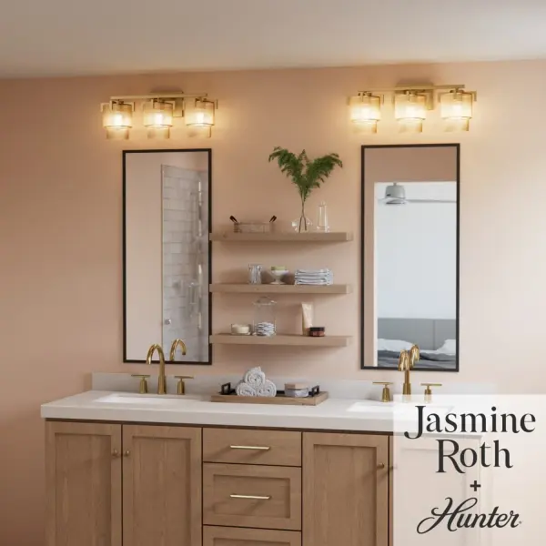Ontario Three Light Bathroom Vanity in Matte Black - Image 4