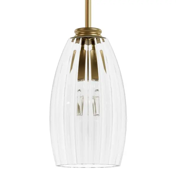 Rossmoor One Light Pendant in Luxe Gold - Image 7