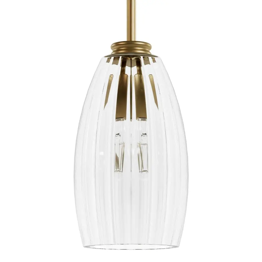 Rossmoor One Light Pendant in Luxe Gold - Image 7