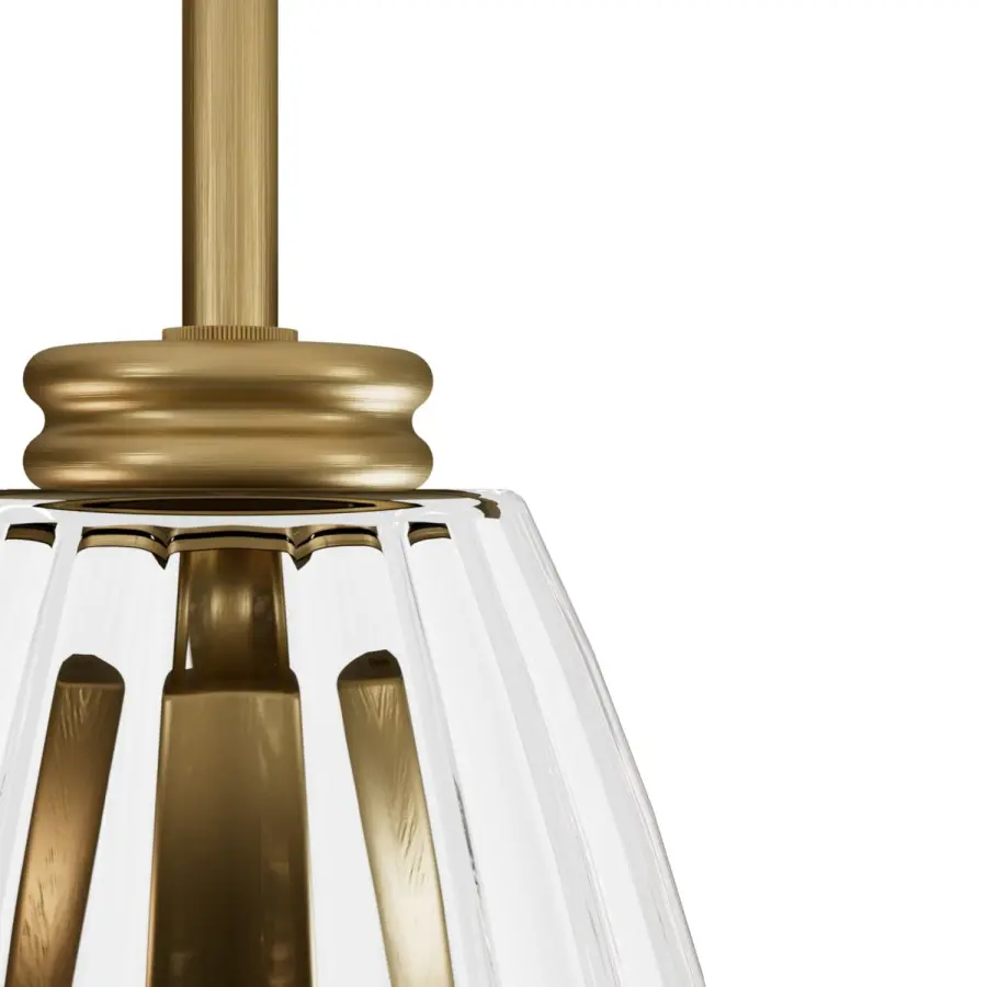 Rossmoor One Light Pendant in Luxe Gold - Image 8
