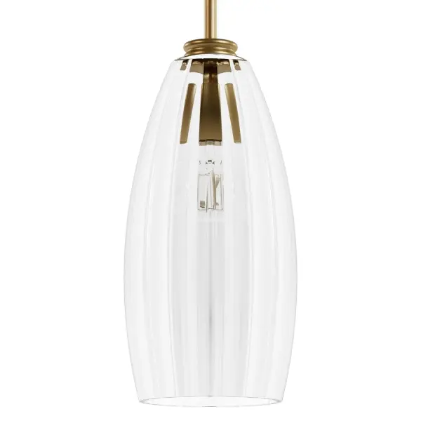 Rossmoor One Light Pendant in Luxe Gold - Image 7