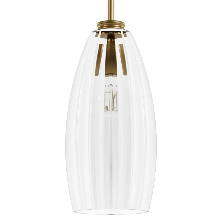 Rossmoor One Light Pendant in Luxe Gold - Image 7