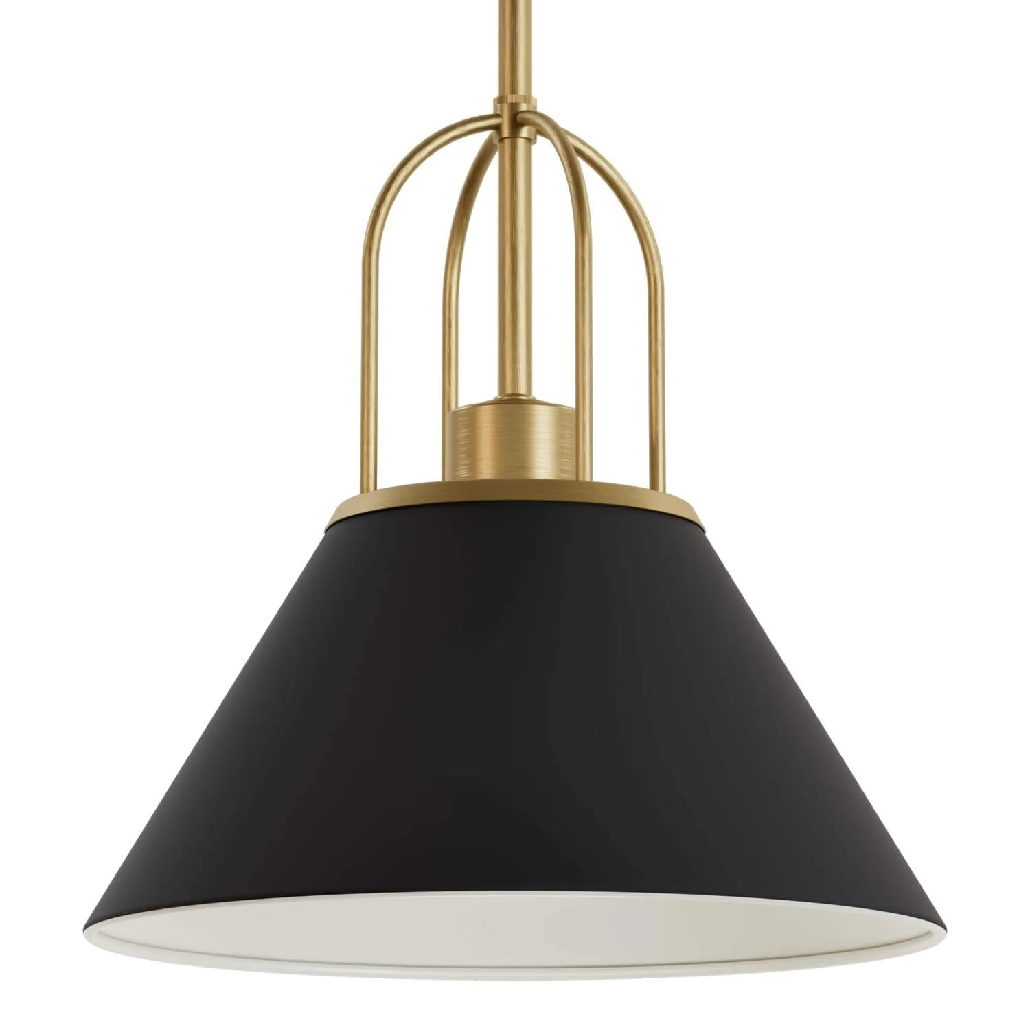 Carrington Isle One Light Pendant in Matte Black