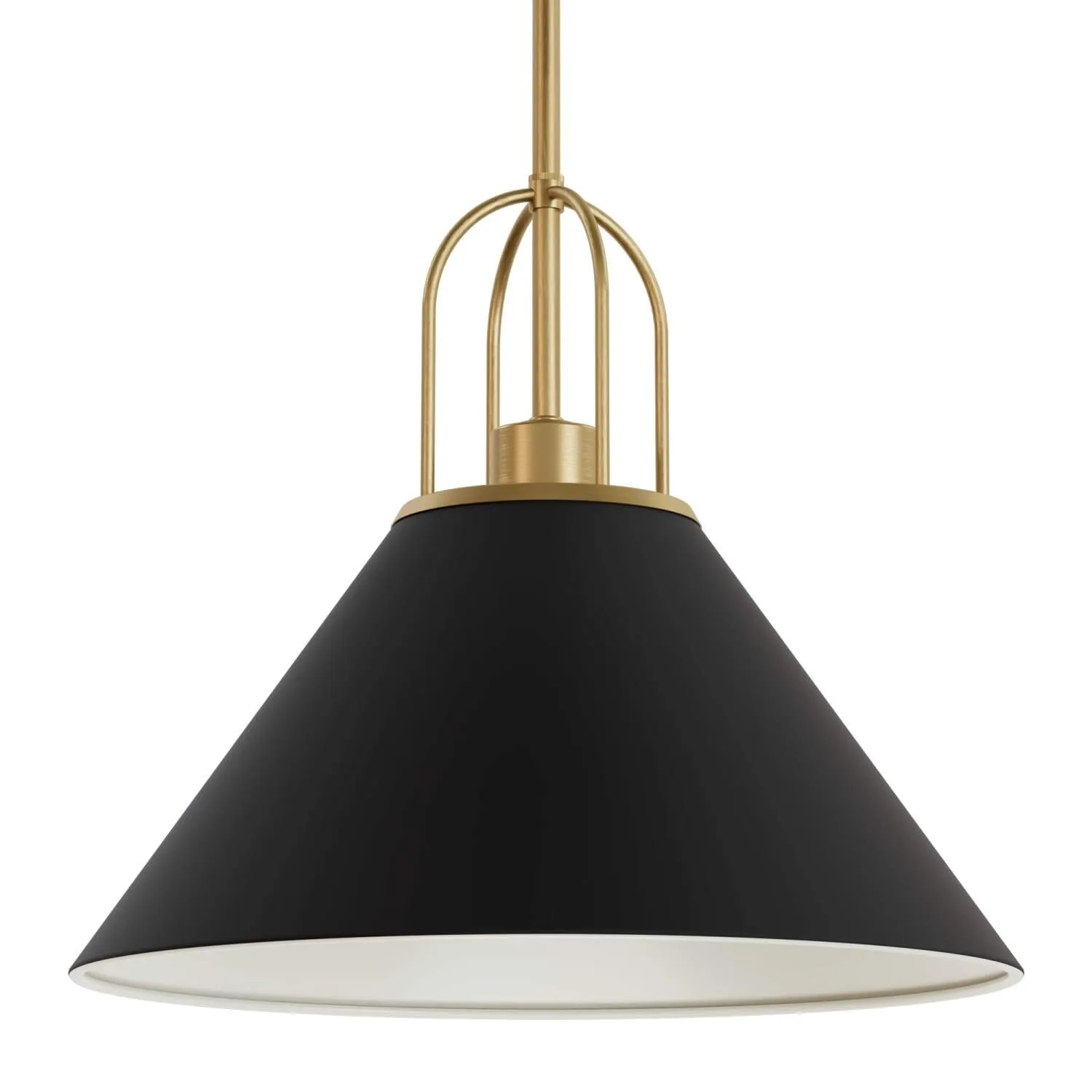 Carrington Isle One Light Pendant in Matte Black