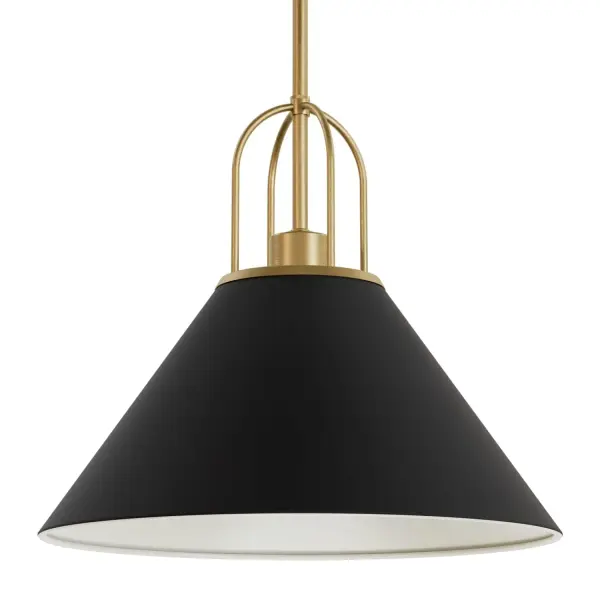 Carrington Isle One Light Pendant in Matte Black - Image 7