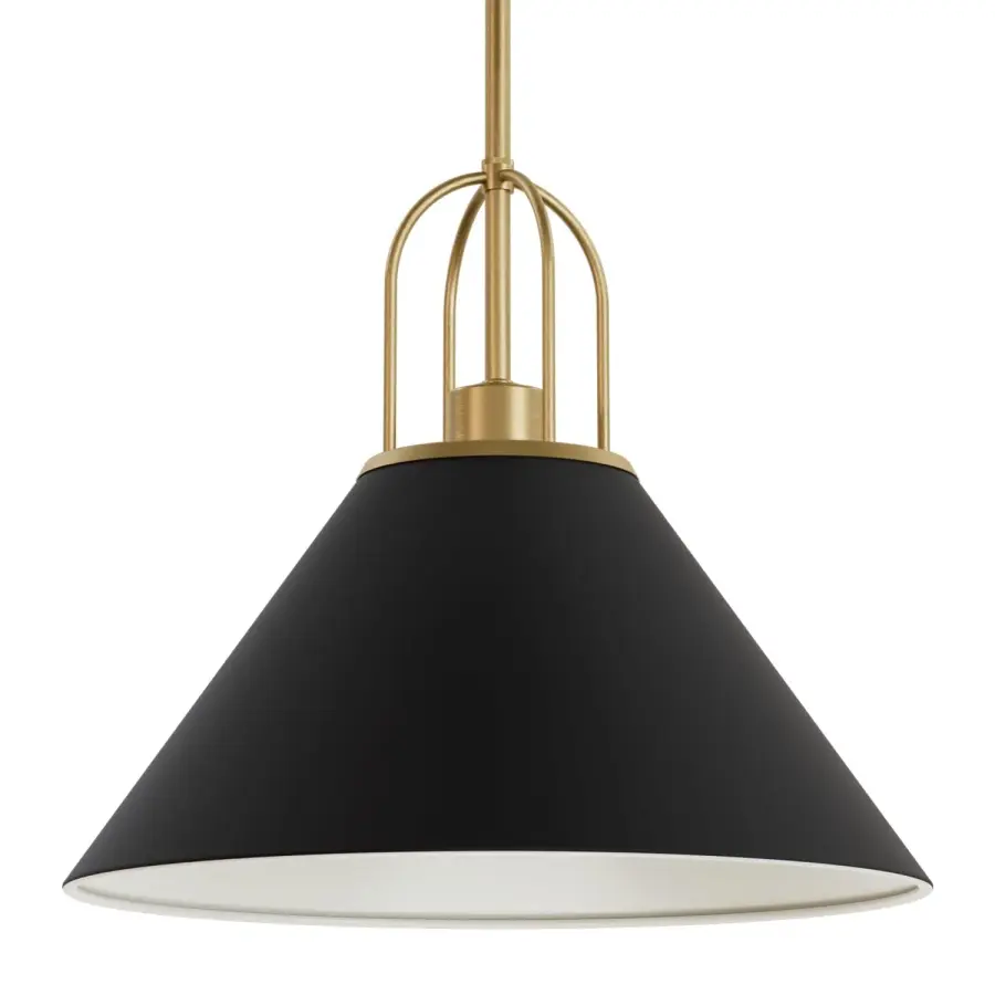 Carrington Isle One Light Pendant in Matte Black - Image 7