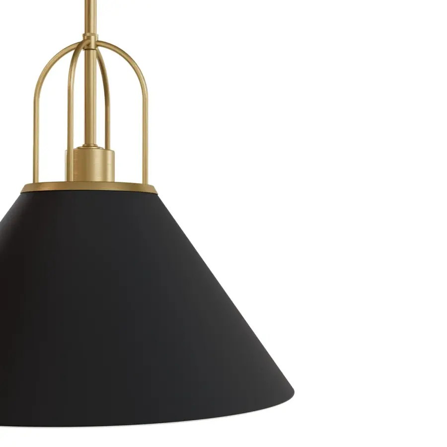 Carrington Isle One Light Pendant in Matte Black - Image 8