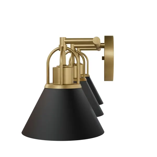 Carrington Isle Three Light Vanity in Matte Black - Image 8