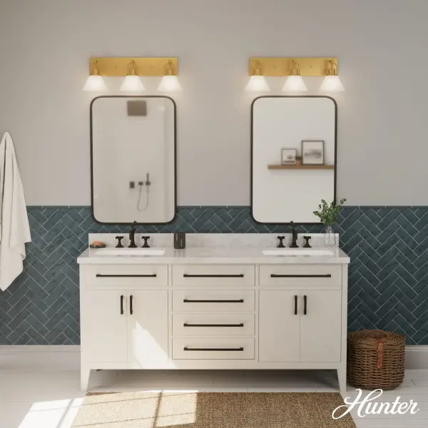 Carrington Isle 3-Light Bathroom Vanity in Luxe Gold - Image 2