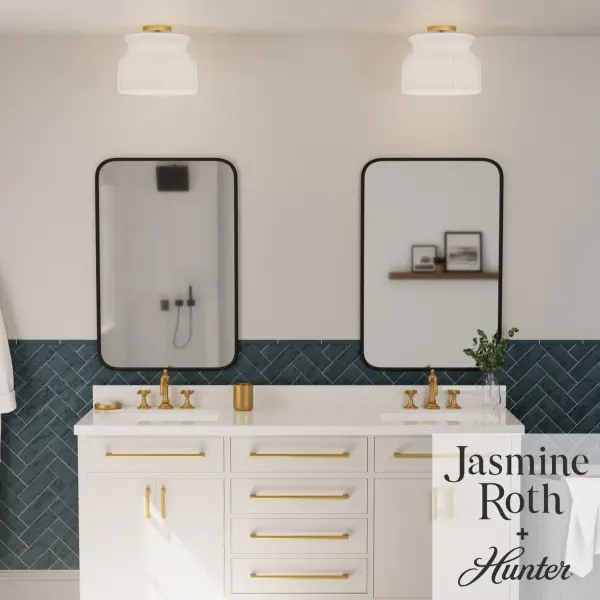 Harlowe One Light Flush Mount in Luxe Gold - Image 3