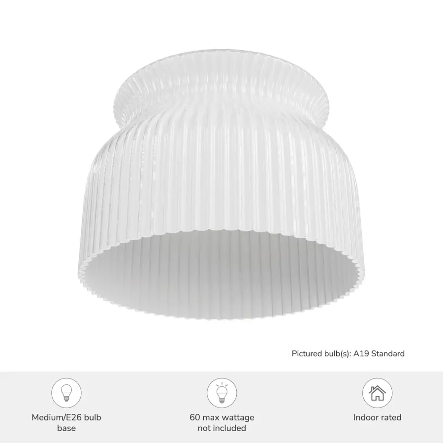 Harlowe One Light Flush Mount in Luxe Gold - Image 4