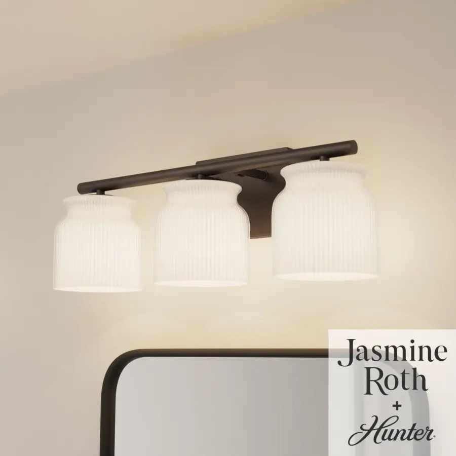 Harlowe Three Light Bathroom Vanity in Luxe Gold - Image 2
